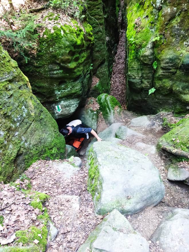 Teplice nad Metuji: rocky passage. Photo by Justyna