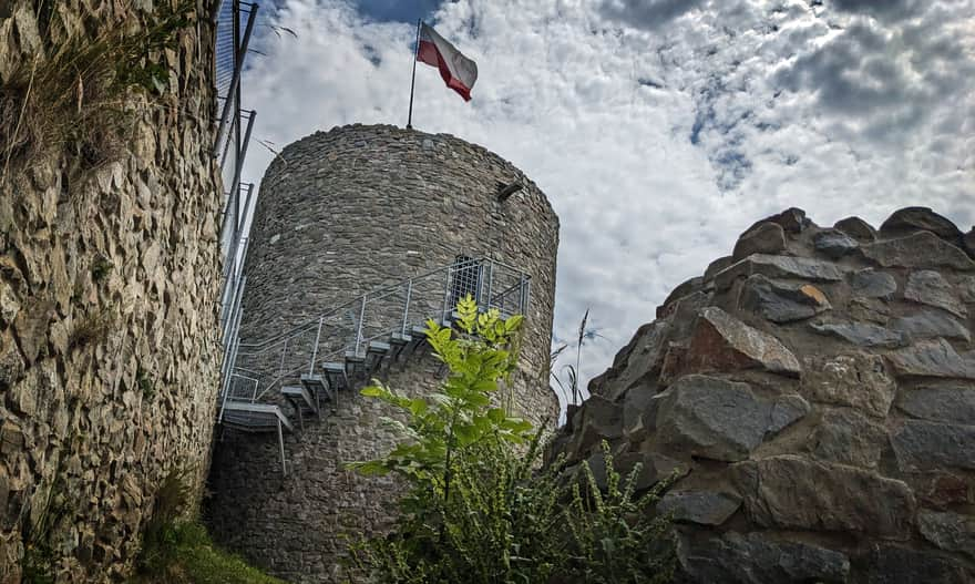 Ruins of the castle in Rytrze