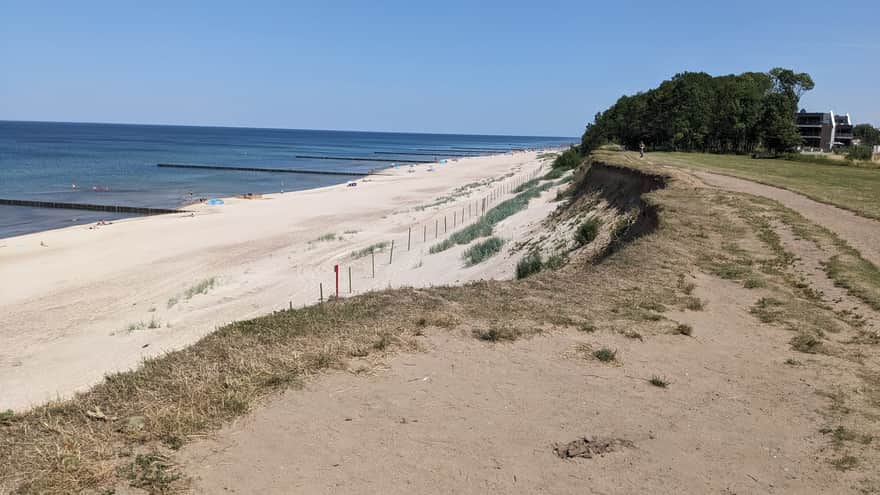 Path on the Rewal-Trzęsacz cliff