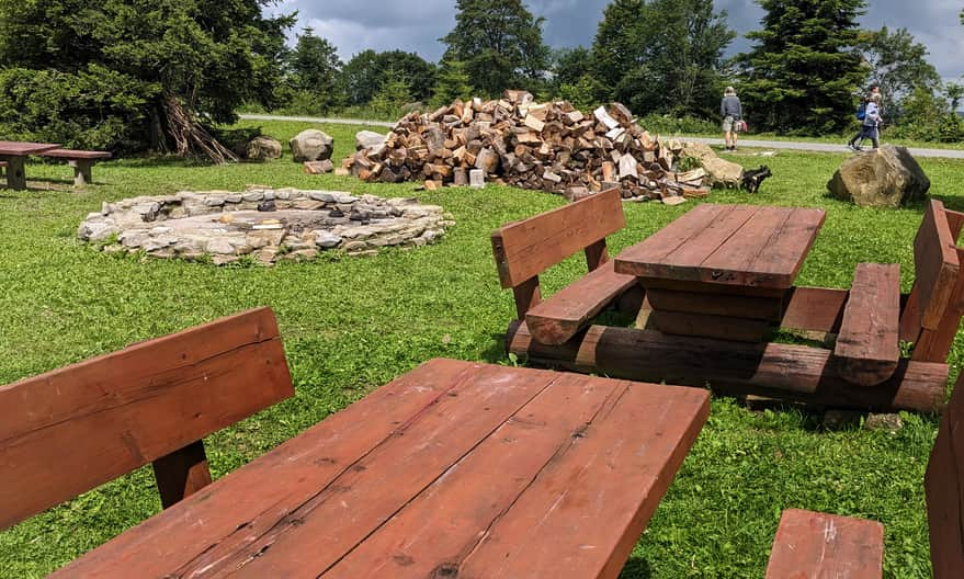 Miejsce na piknik i na ognisko na Grzbiecie Żuków (10-15 min, od wieży na Holicy)