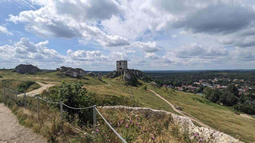 Area around Olsztyn Castle near Czestochowa