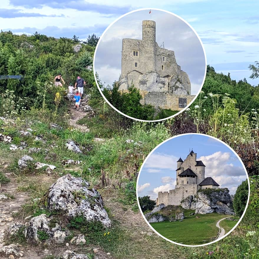 Route connecting two castles Mirów - Bobolice