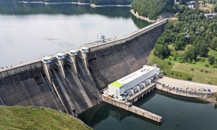 Water dam and hydroelectric power plant in Solina