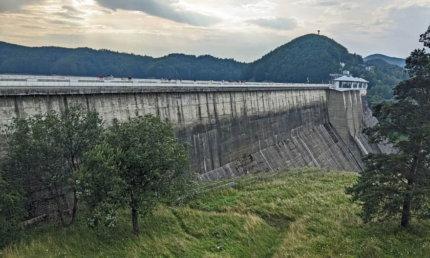 Water dam and hydroelectric power plant in Solina