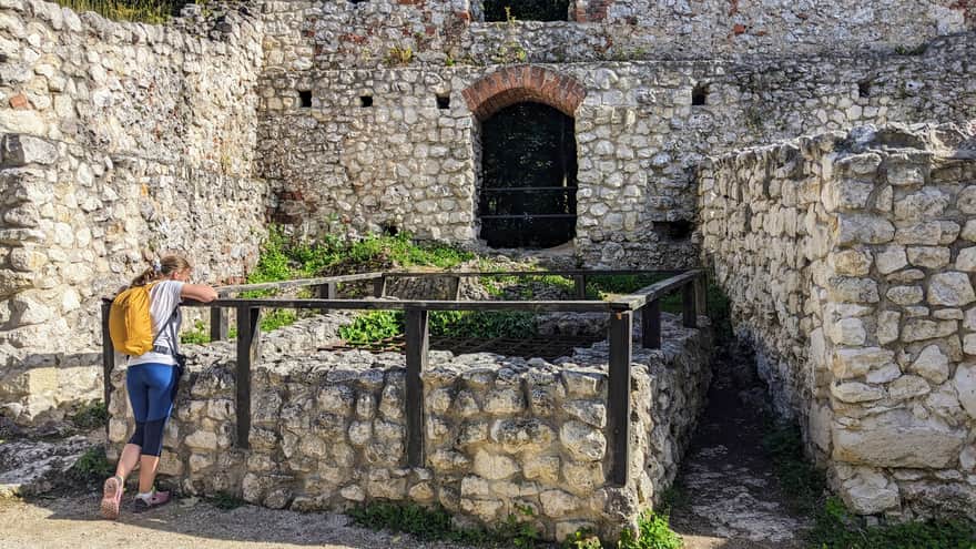 Zamek Pilcza - studnia