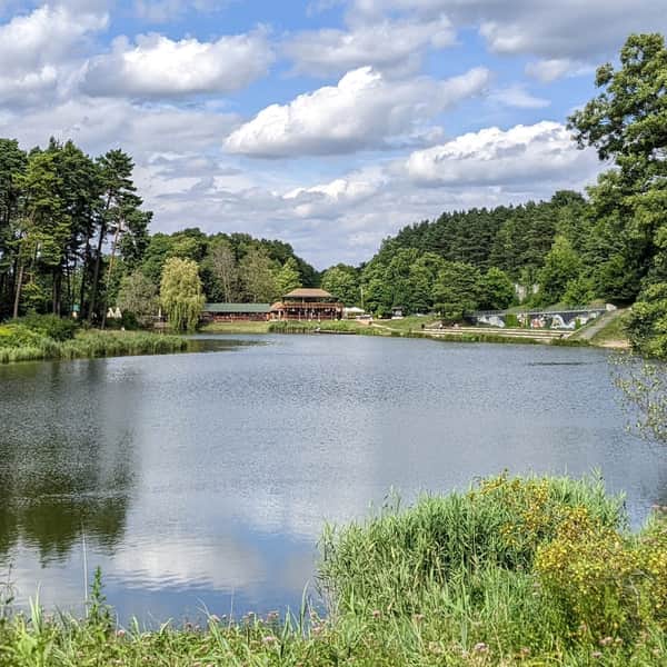 Jurassic Parkowe Nature Reserve and Złoty Potok - trails, ponds, rocks