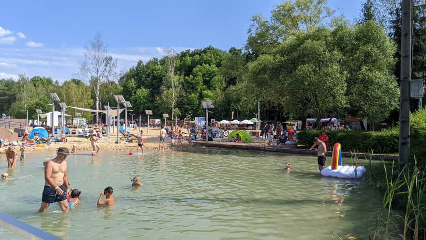 Brodzik dla maluszków, kąpielisko Balaton w Trzebini