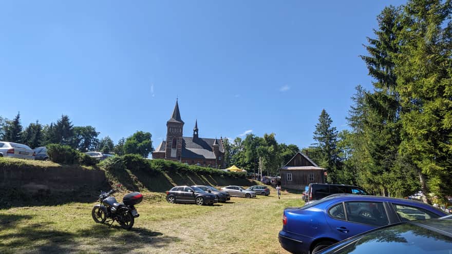 Parking near the Church in Pławna