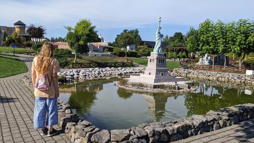 Statua Wolności - Park Miniatur w Inwałdzie