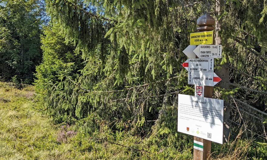 Żółty szlak Kluszkowce - Lubań. Jaworzyny Ochotnickie