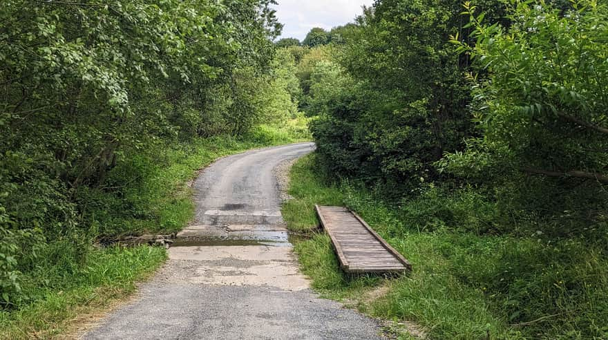 Road to the chapel on Jawor Mountain