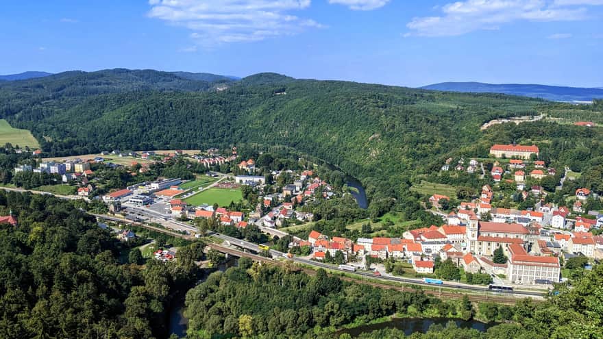Bardo - widok z Obrywu Bardzkiego
