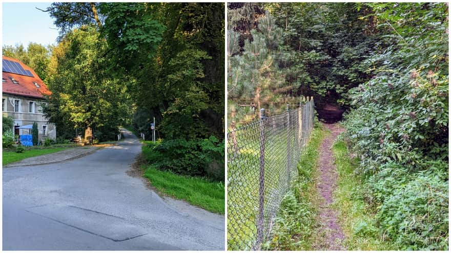 Turn into Ostatnia Street and take a narrow path near the fence on Ostatnia Street