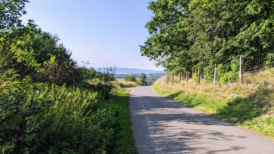 From Kłodzko to Kłodzka Góra - short section along a street