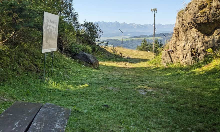 Exit from the Papal Gorge to the meadows below the summit of Mount Wdżar