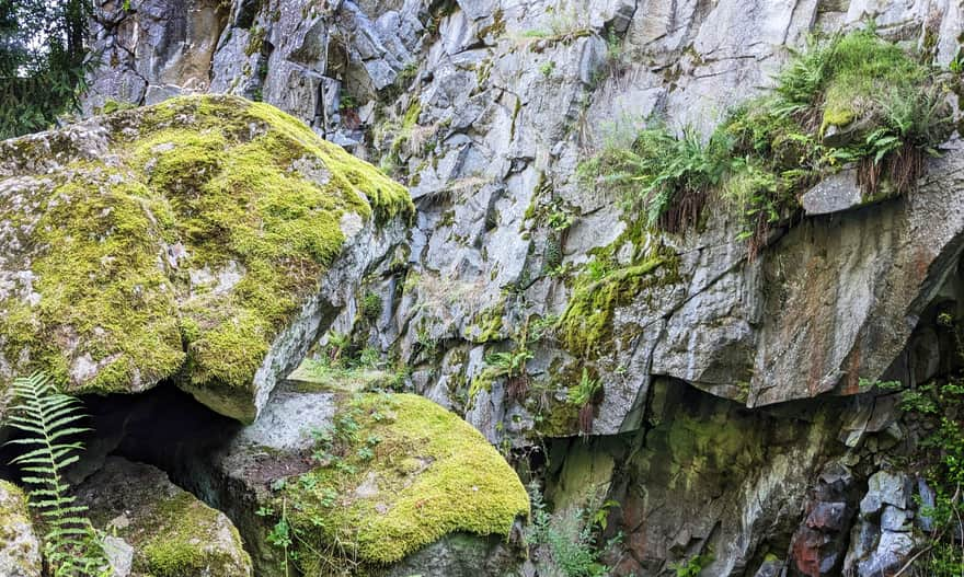 Andesite rocks in the Papal Gorge, Mount Wdżar