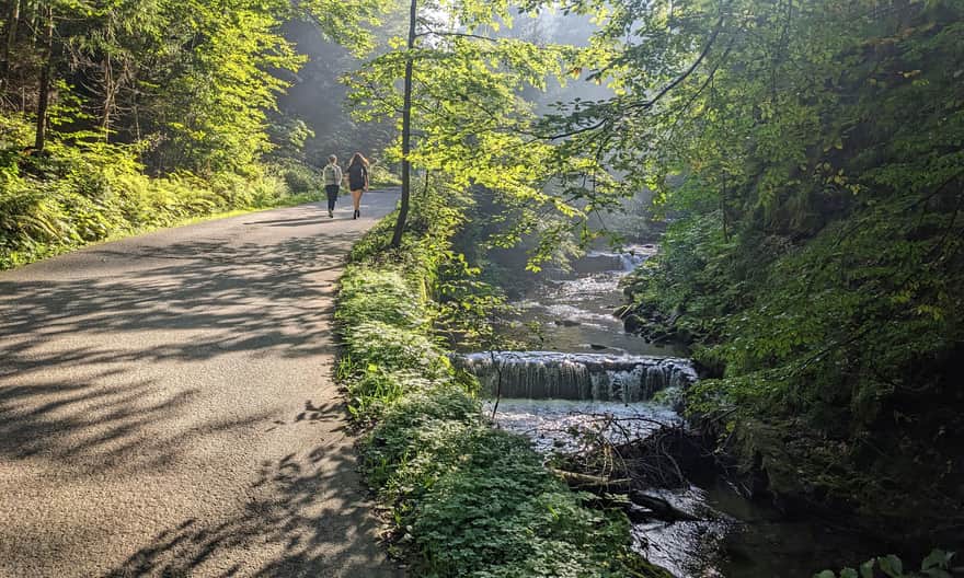Biała Wisełka Valley - blue trail to Rodła Cascades waterfall