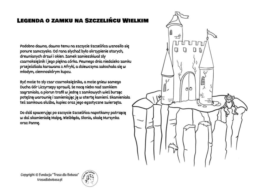 Legend of the castle on Szczeliniec Wielki