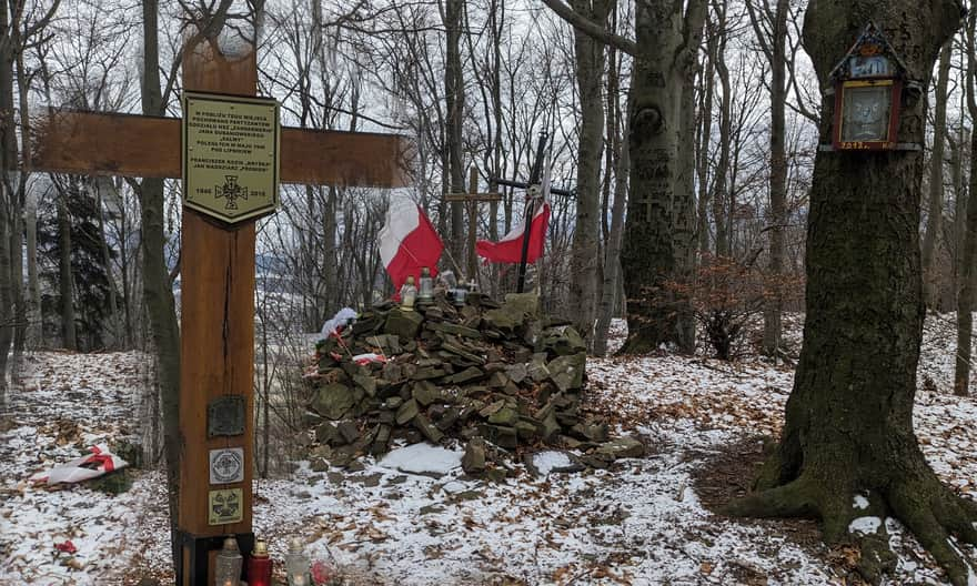 Grodzisko, 618 m n.p.m. - na szczycie