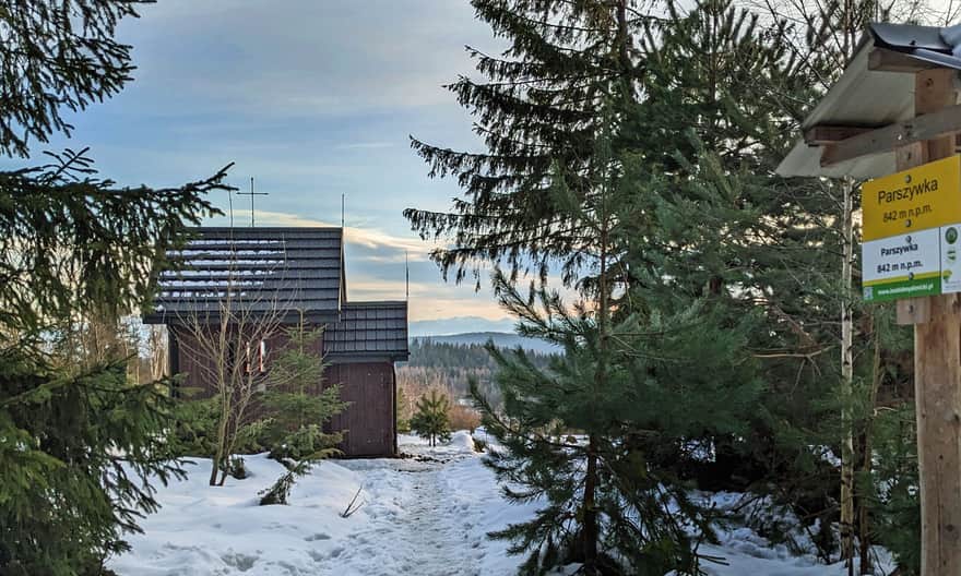 Szczyt Parszywki i kapliczka Weronika