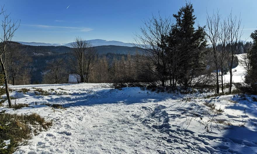 Pasmo Polic, Tatras and Babia Góra from Potrójna