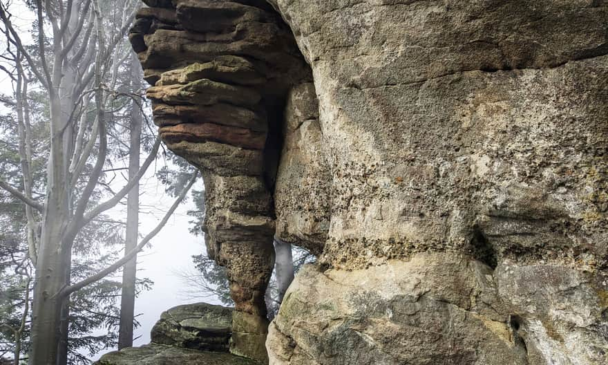 Zbojeckie Okno in the Beskid Maly mountains