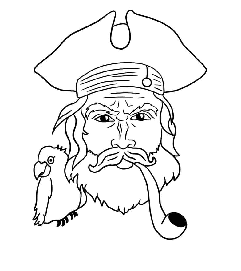 Pirat - kolorowanka dla dzieci on-line i do wydruku