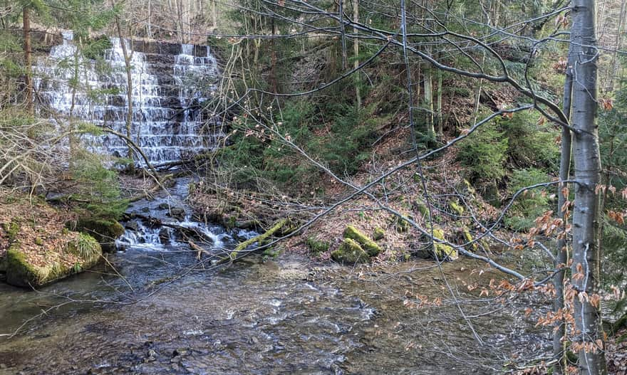 "Waterfall - cake" in the Sopotnia Wielka Valley