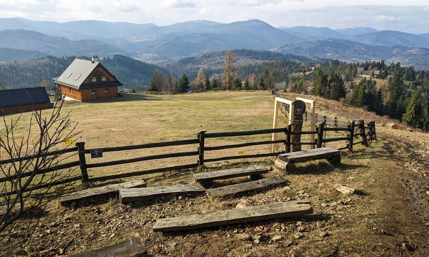 Zapolanka - viewpoint before entering the forest