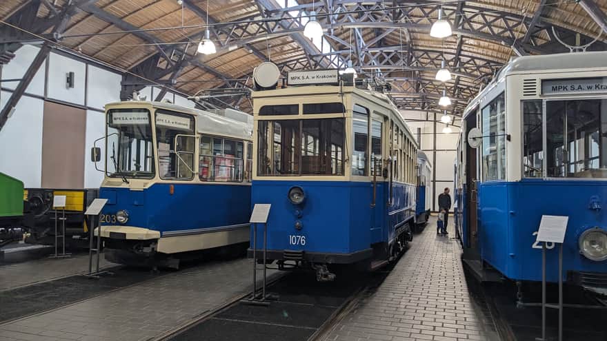 Zajezdnia tramwajowa w Muzeum Inżynierii i Techniki w Krakowie