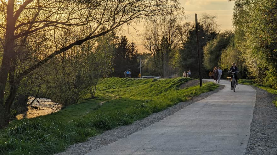 Zachód słońca nad Rudawą