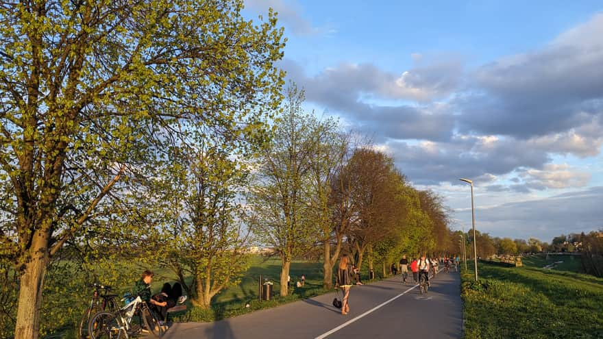 Rudawa embankments near Błonia