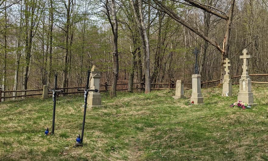 Bieliczna. Former Lemko cemetery.