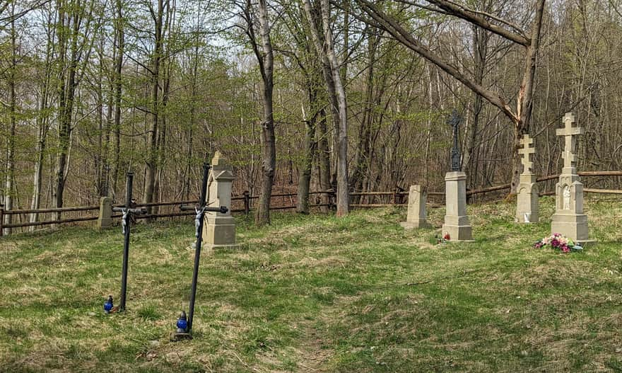 Bieliczna. Former Lemko cemetery.