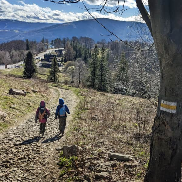 Równica from Ustroń - two trails