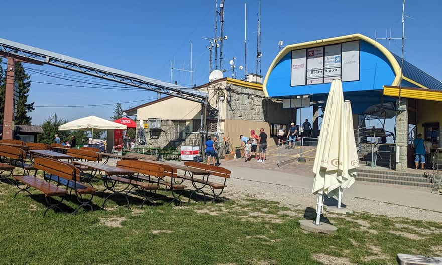 Upper chairlift station on Czantoria at Polana Stokłosica