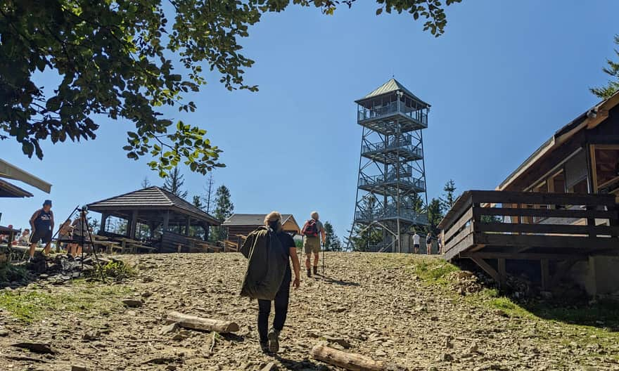 Wielka Czantoria, 995 m n.p.m. - wieża widokowa na szczycie