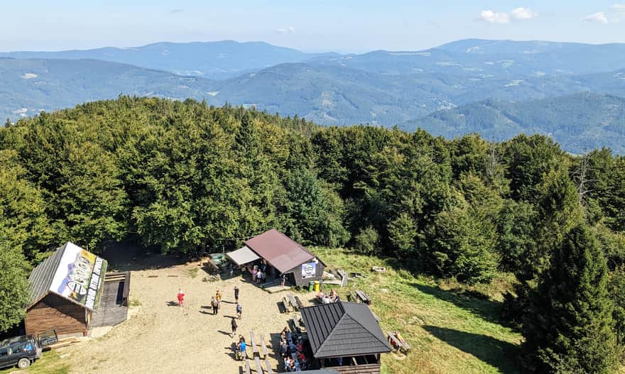 Peak of Wielka Czantoria - view from the tower