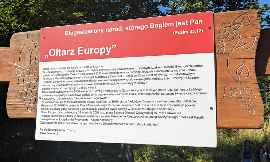 Kotarz. History of the "Altar of Europe"