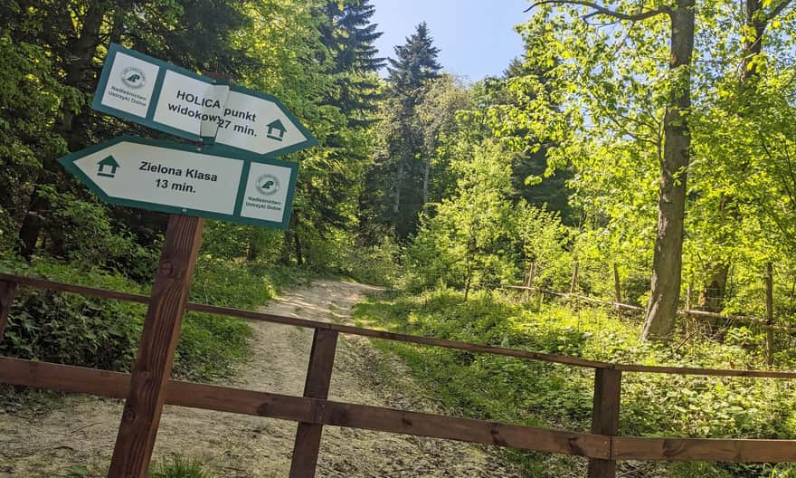 Z Ustjanowej Górnej na Holicę