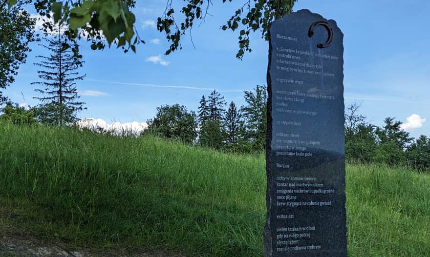 "Poem for a Horse" on the Red Trail from Rabka-Zdrój to Maciejowa