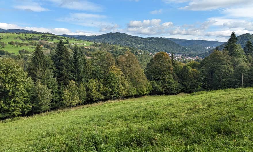 Green Trail from Krościenko to Sokolica - view of Szczawnica