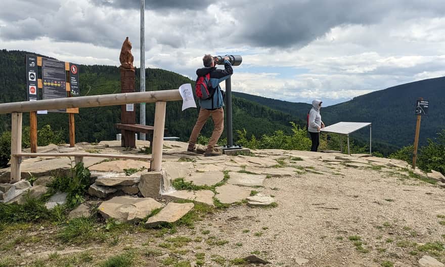 Miejsce widokowe na Mosornym Groniu - nie trzeba wchodzić na wieżę, żeby zobaczyć Tatry!