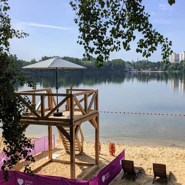 Swimming Area at Morawa Pond in Katowice