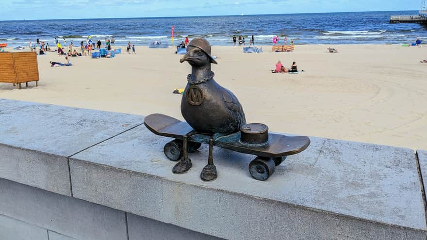 Marian the Skateboarder, Jan Szyma艅ski Boulevard in Ko艂obrzeg
