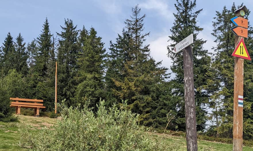 Jedna z nowych "ławek gigantów" na Przehybie