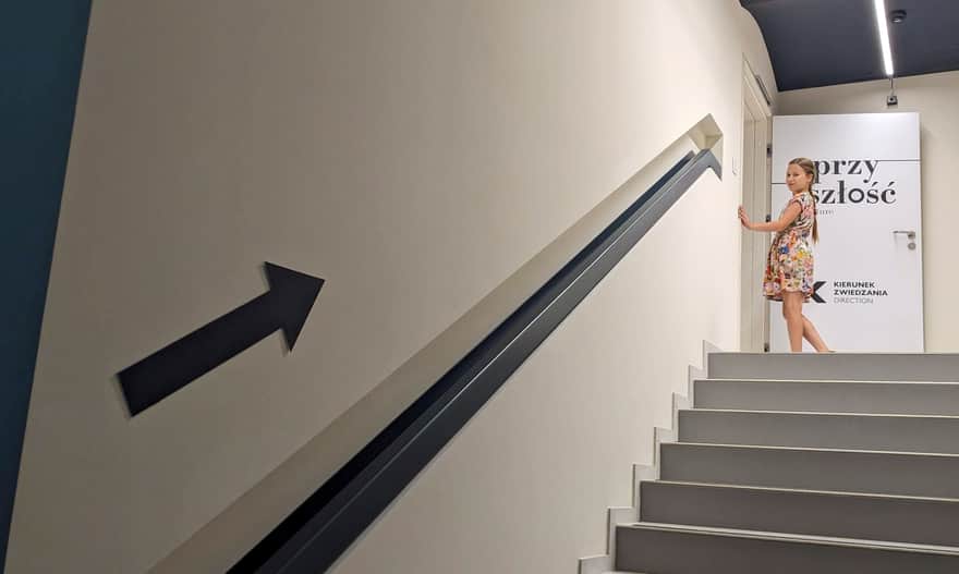 MuFo Museum of Photography in Krakow. Entrance to the part of the exhibition dedicated to the future of photography