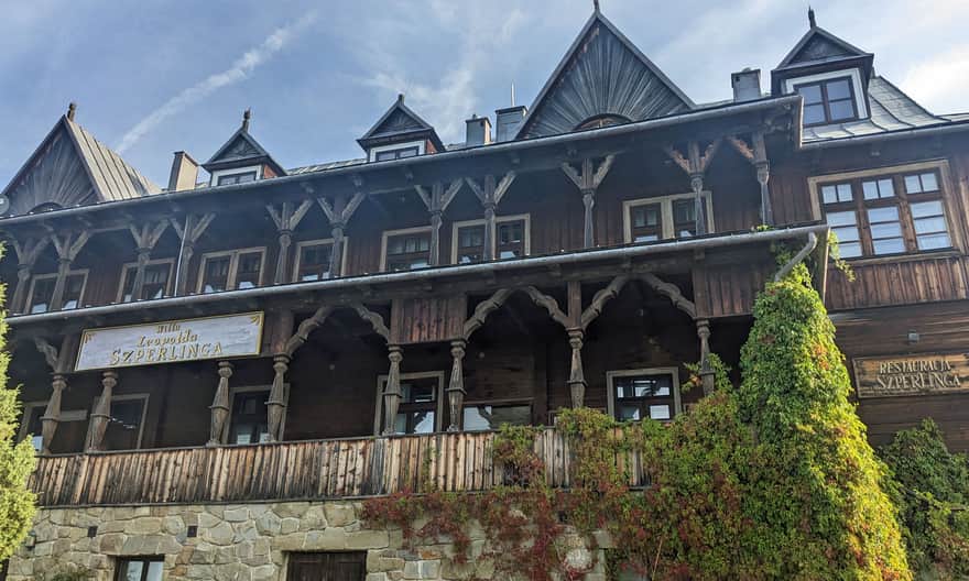 Willa Leopolda Szperlinga, dawna „Restauracja Pieniny” w Osadzie Czorsztyn, Kluszkowce