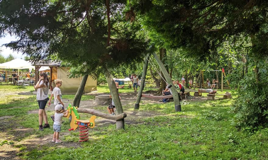 Playground and meadow at Stefanka on Kozia Góra