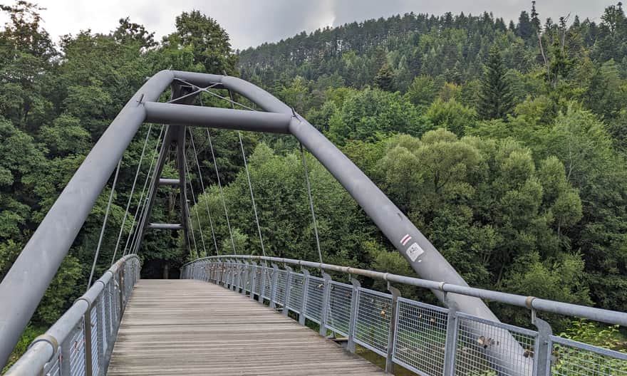 Bridge over Soła in Węgierska Górka